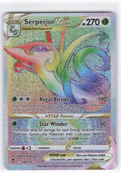 Serperior VSTAR 196/195 Silver Tempest Secret Rare Rainbow