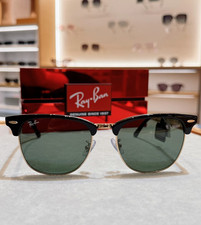 NEW RAY-BAN RB3016 SUNGLASSES CLUBMASTER CLASSIC BLACK FRAME GRAY LENS 51 MM