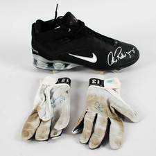 Alex Rodriguez Game Used Gloves Signed w/ Signed Cleat Yankees - COA Player LOA
