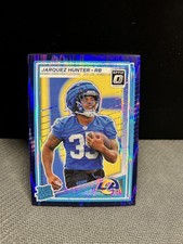 2025 Panini Donruss Optic - Rated Rookie Jarquez Hunter #292 Purple Shock Prizm