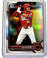 Refractor- 2022 Bowman Draft #BDC-13- Justin Boyd Rookie Rc