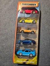 Matchbox  2025 Porsche Heroes 5 Pack 911 GT3, 918, 914, 911 Targa, Cabrio