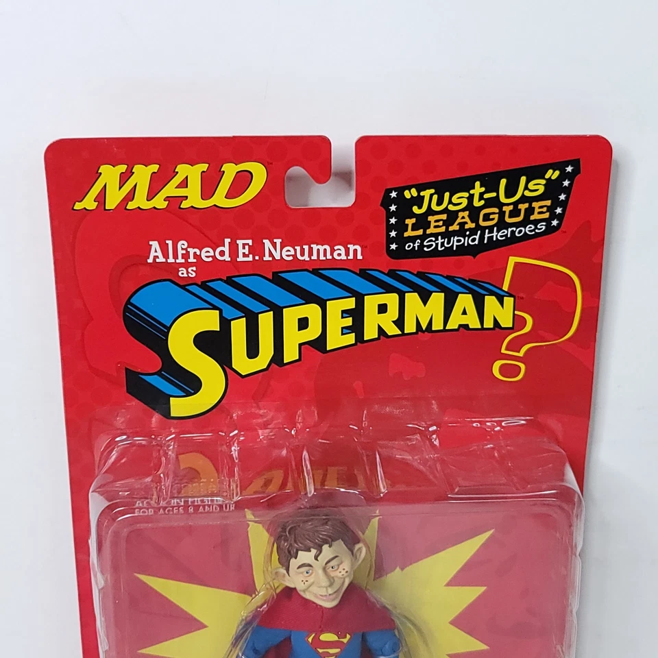 Figura de acción MAD Magazine Alfred E Neuman As Superman DC Direct Just Us League Foto 3 de 4