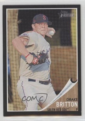 2011 Topps Heritage Minor League Edition Black Border 24/62 Drake Britton 9ca