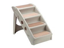Folding Pet Dog Stairs Steps for high Bed Indoor Outdoor Foldable with Siderails