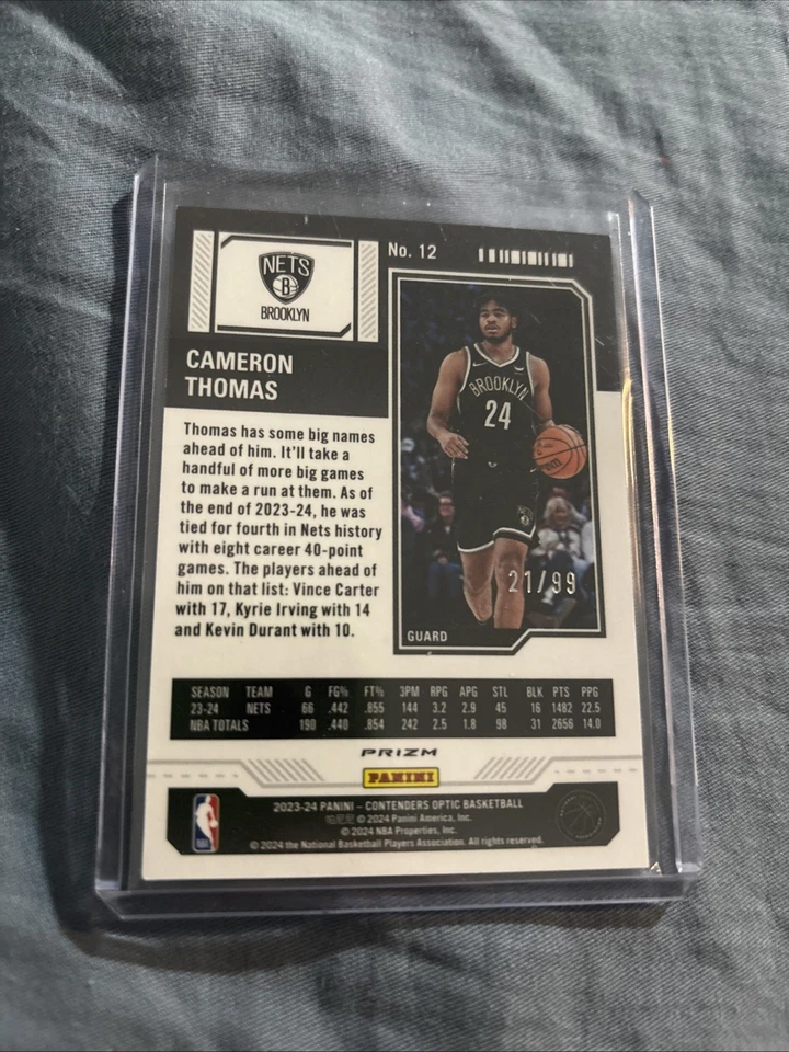 2023-24 Contenders Optic Lotes de 13 cartas RC Veterano/149/99/43 Foto 3 de 3