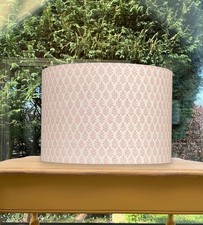 Rose Pink Leaf Lampshade Ceiling Shade Block Botanical Print Pretty Cottage Core