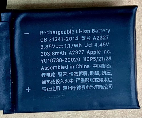 Original:Batterie smartwatch Apple Watch Series 6 A2292 44mm A2327 1ICP5/21/28 - 第 2/2 張圖片