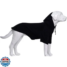 Lovelonglong Blank Basic Hoodie Sweatshirt for Dogs 100% Cotton Fits Small Me