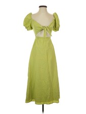 Show Me Your Mumu Women Green Casual Dress XS
