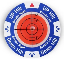 Golf Green Reader - Ball Marker with Level Acrylic-Azure&Pink 