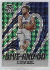 2023-24 Panini Mosaic Give and Go Green Mosaic Prizm Stephen Curry #1 07i7