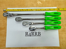 Snap-on Tools Usa New Hard Green 4pc 14 Drive Assorted Ratchet Master Set Rare Snap-on Tools Usa New Hard Green 4pc 14 Drive Assorted Ratchet Master Set Rare