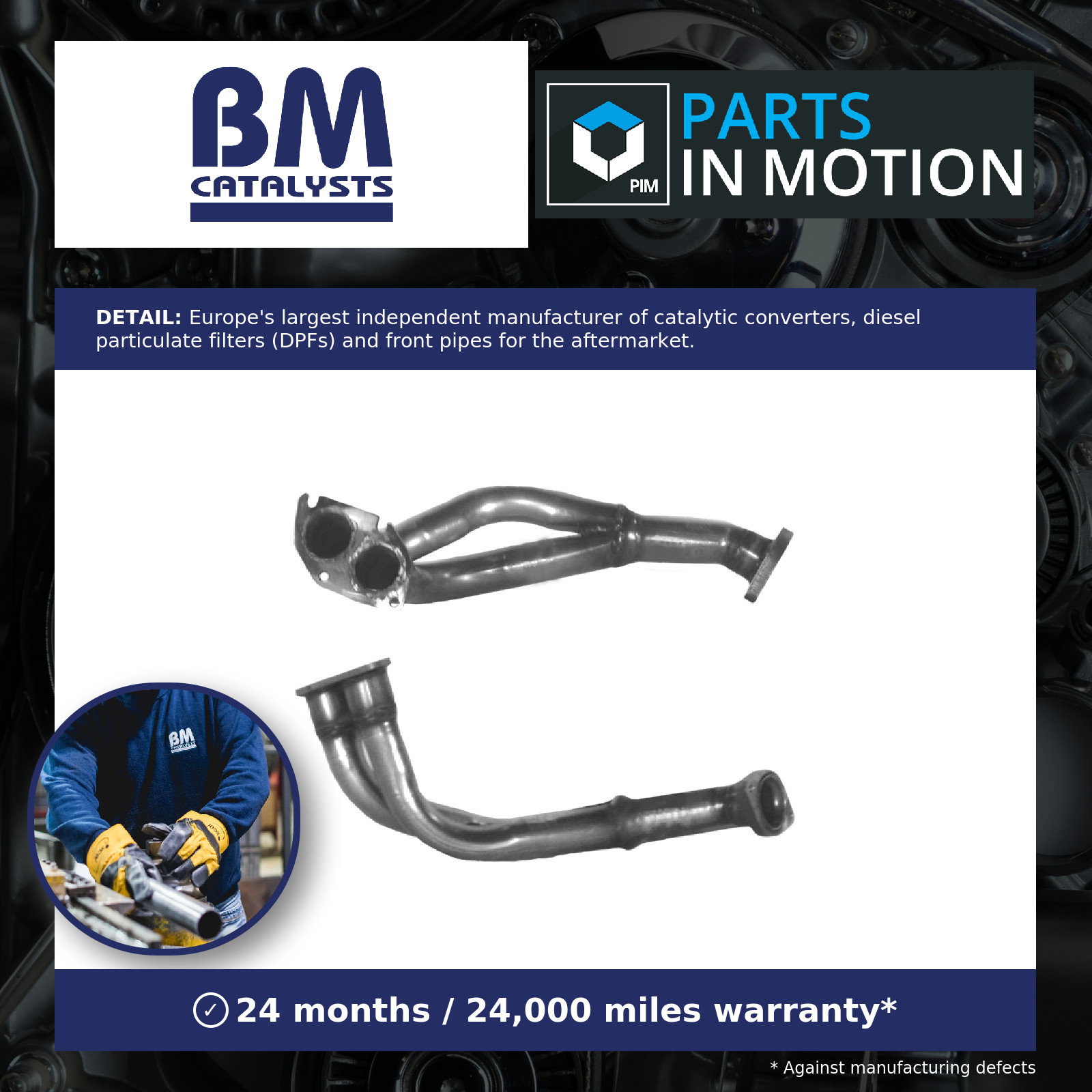 BM Catalysts Front Exhaust Pipe BM70089 - Image 7
