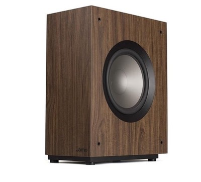 Jamo Studio Series S 810 Wired Subwoofer 150W RMS 10 in Rectangular Walnut