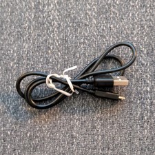 Black 22in USB-A to Micro-USB Charging  Data Sync Cable USB 2.0 Glossy