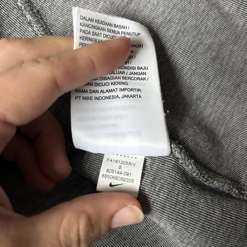 Men's Nike Tech Fleece Windrunner Hoodie Size S Heather Grey 805144-091 - Picture 7 of 8