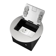 Embedded Floor Plug Socket Box, 250V 13A (1UK Plug + USB A+C) Office, Home etc..