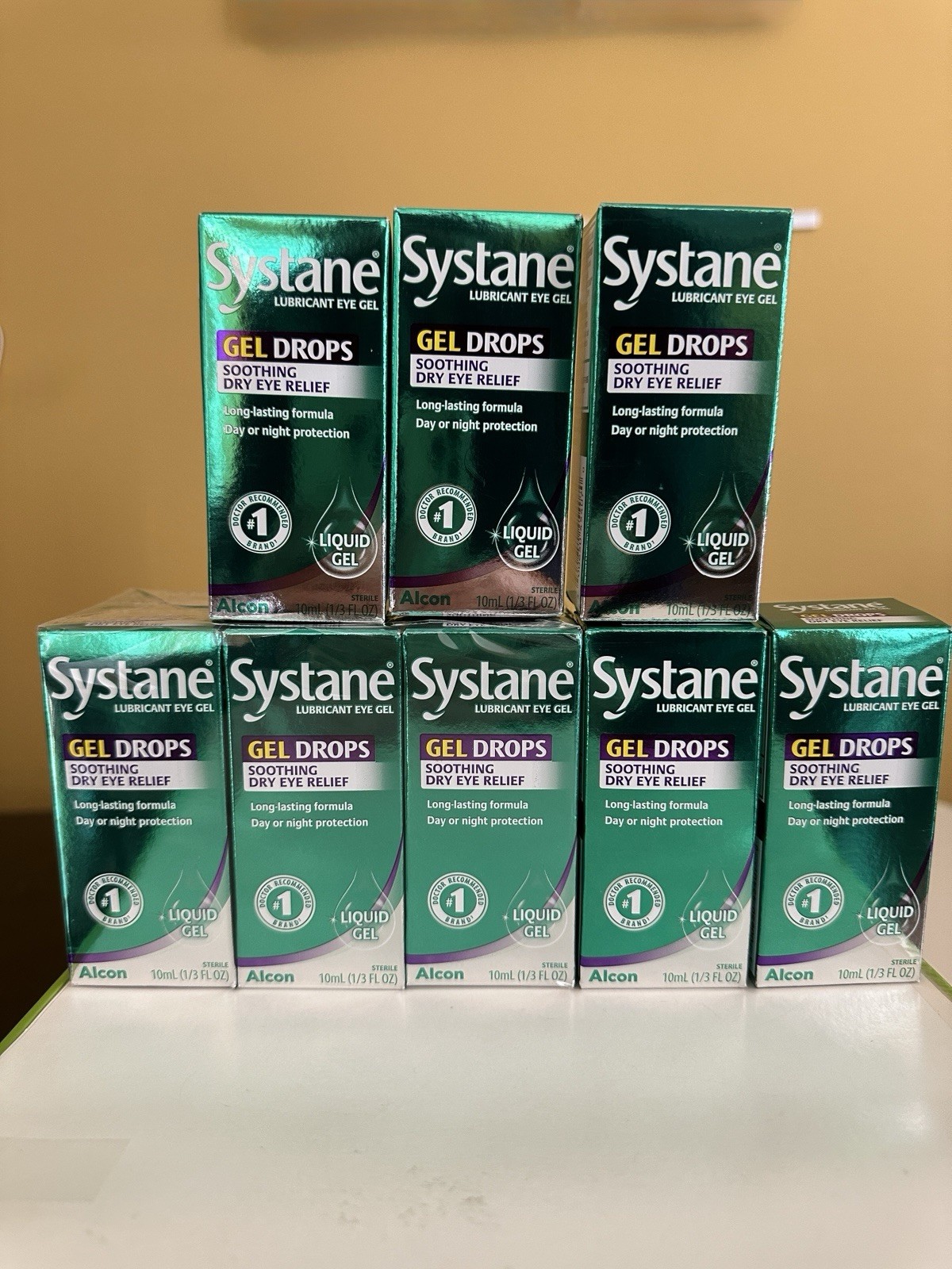EXP 04/2027~7 boxes SYSTANE  0.33 fl/oz LONG LAST day/night gel drop Lubricant