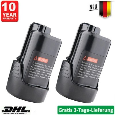 2X 4800mAh 10.8V Für Bosch GBA 12V Akku BAT411 Li-ion GSR GDR GOP GSB BAT412 DE