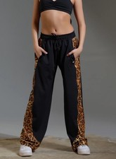 Tiger Friday Sold Out Unisex Wanderer Joggers - Feline Adult Small Leopard Side