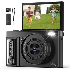 Digital Camera 4K for Photography Vlogging: 64MP Cameras for Video - 16X Zoom...
