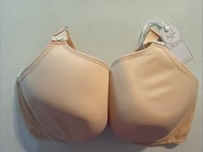 Elomi EL 8722SAD Sand Nude Full Figure Front Close Underwire Plunge Bra 38H NWT