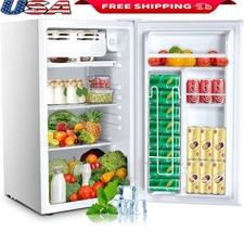 Compact Mini Fridge Low Noise Adjustable Shelf Internal Freezer Energy Efficient