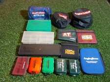 Angling Times fishing tackle bits boxes wallets pouches job lot FISHING SET UP