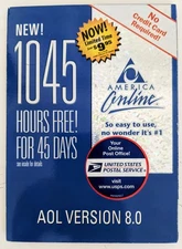 Vintage America Online Collectible Disc, Free Trial AOL Version 8.0 CD!