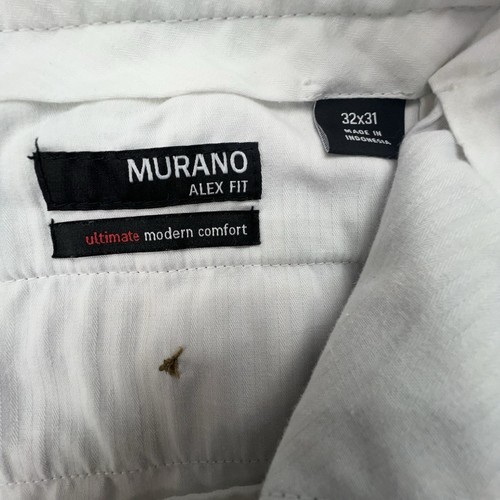 Murano Alex Fit Dress Pants 34x30 | Mens Plaid Slim Fit Trousers Modern Comfort - Picture 8 of 8