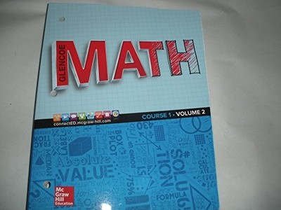 GLENCOE MATH, COURSE 1, STUDENT EDITION, VOLUME 2 (MATH **BRAND NEW**