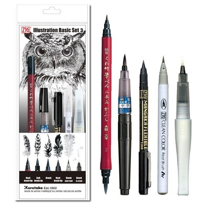 Kuretake Zig Inktober pen set, for 1 Count (Pack of 1), Multicolor 