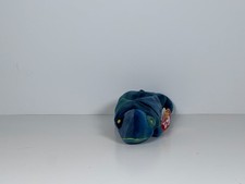 TY Beanie Baby - RAINBOW the Chameleon dark blue  9 inch - MWMTs Stuffed Toy