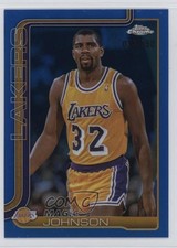 2025-26 Topps Chrome Blue Refractor 35/150 Magic Johnson #244 HOF 7tw