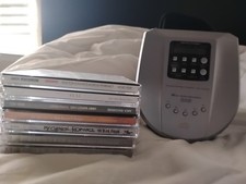 Optimus CD-3840 Portable Compact Travel AM/FM CD Player Silver - Tested Working