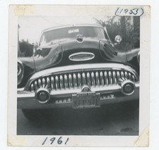 Vintage 1950s Buick Front Classic Car Wessen Buick Grille Los Angeles Snapshot