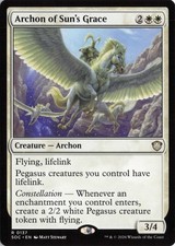 Archon of Sun's Grace R Commander: Secrets of Strixhaven 137 NM