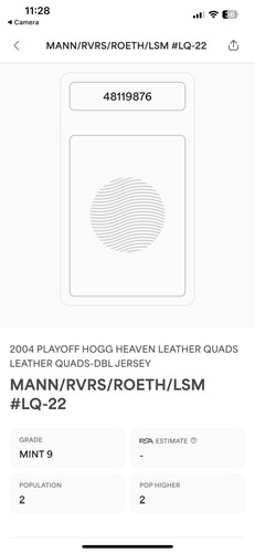 Eli Manning Rookie PSA 2004 Playoff Hogg Heaven Rivers Roethlisberger Patch /100 - Bild 4 von 4