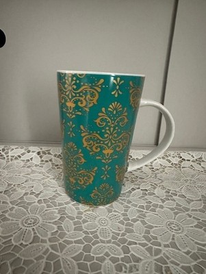 Maxwell Williams Gold Filigran Green Latte Becher