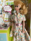 Vintage Blonde Ponytail Barbie + Vintage Learns to Cook Dress + 2006 Repro Box +