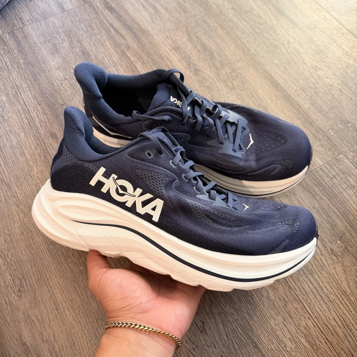 Hoka One One Blue Fitness & Running Shoes for Men for sale  display picture 1