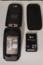 LG 441GB Cellphone Black TracFone Camera Flip Cell Phone