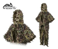 Helikon-Tex LEAF GHILLIE SET TUTA cecchino tattico bosco leggero mimetico
