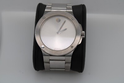 MOVADO ポケットウォッチ シルバー Movado SE Extreme Silver Dial Stainless Steel Swiss Made