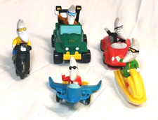 Vtg 1988 McDonald's Mac Tonight Moon Man Happy Meal Toy Lot of 5 Jeep Car Plane