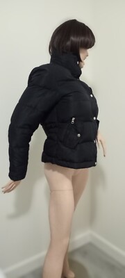 Jean Paul Femme WOMENS' 1952 VÈTEMENTS DE SPORT PUFFER DOWN BLACK JACKET MEDIUM