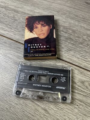 Whitney Houston I Will Always Love You Cassette Single Jesus Loves Me Bodyguard