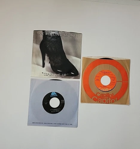 70s/80s Rock 45 RPM Lot  Rolling Stones, The Sweet, Bay City Rollers