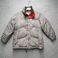 Hawke Co Puffer Jacket Boys Large Gray Full Zip Down Coat Ski Snowboard